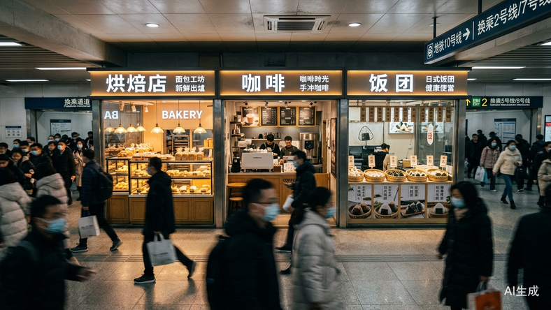 地铁被爆改成商场B1层,成餐饮品牌争夺的新流量入口?
